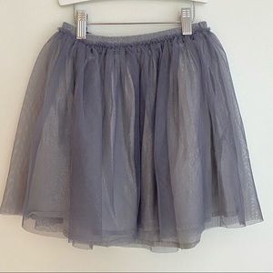 Gap Grey/Silver Tulle Skirt